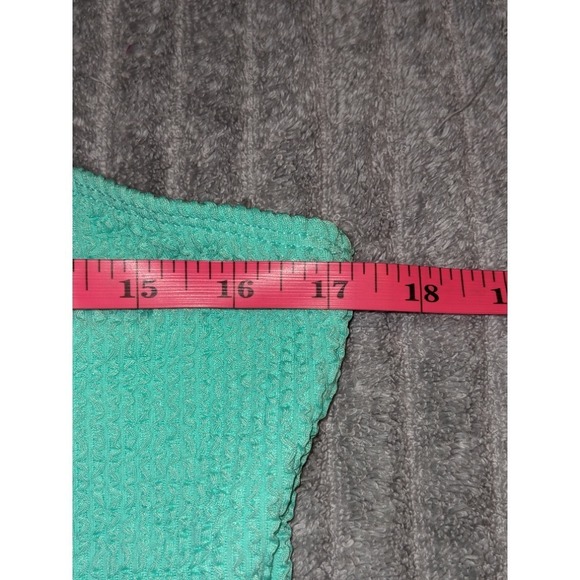 One Shoulder Cutout Swimsuit Green Textured One-Piece Bathing Suit XXL NWOT - Picture 8 of 9